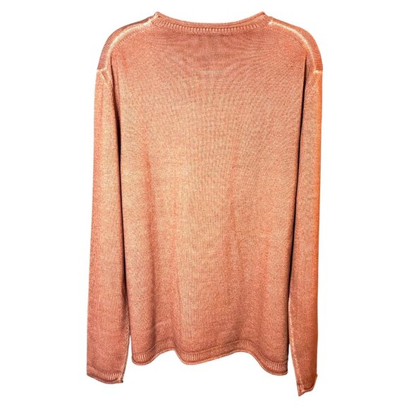 ALTEA Crew Neck Virgin Wool Sweater Burnt Orange Men's Size XXL NEW Retail $410 - Picture 7 of 9